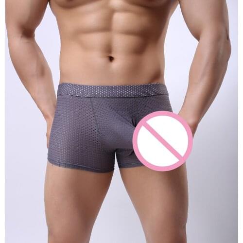 Sexy Mens Penis Underwear Male Cool Sexy Mash Big Elephant Nose Bulge Pouch Boxer Shorts Panties Gay Men Underpants Dropshipping