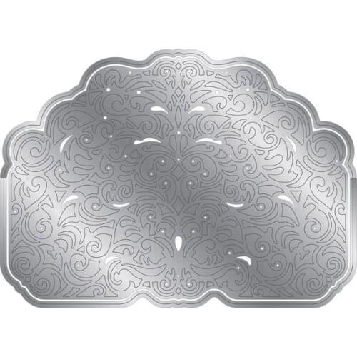 Splendid Swirls Lace Border Metal Cutting Dies Stencil for DIY Scrapbooking Embossing Album Decoration Paper Card Craft Die