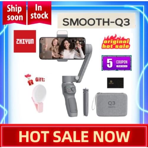 ZHIYUN Official SMOOTH Q3 3-Axis Phone Gimbal Flexible Handheld Stabilizer for Smartphone iPhone Xiaomi Huawei vs snoppa atom 2