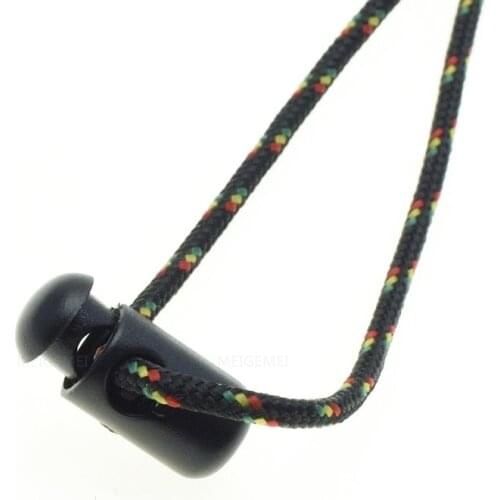 10pcs/pack Mini Cord Lock Stopper Widely Used For Garment Accessories/Bags/Shoe Lace Black