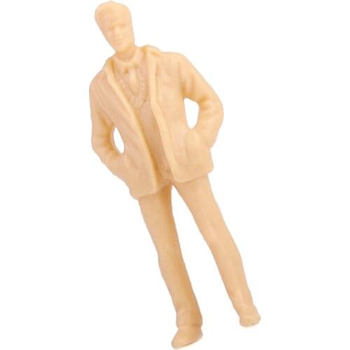 100pcs Unpainted Character Figure Model Train Model Kit O Scale 1:50