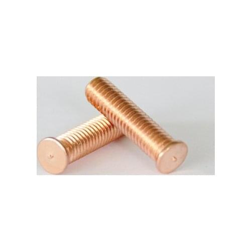 20pcs M3 Energy storage welding nail Stud weldings screw Brazing bolt External thread Iron plated copper 6mm-50mm Length