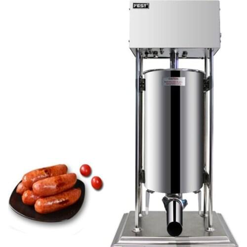 20L Electric Vertical Sausage Stuffer Filler Machine Automatic German Sausage Syringe Hot Dog Maker Enema Machine