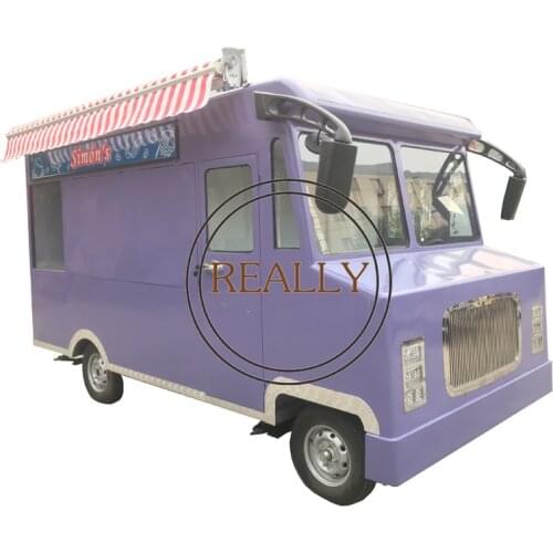 4200mm Mobile Fast Food Cart Customized Street Electric Truck With Battery
