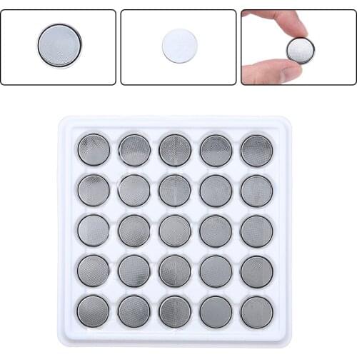 25Pcs CR2032 3V Button Cell Batteries Watch Lithium Battery Replacement Coin Batteries For Game Electronics Calculators Toys