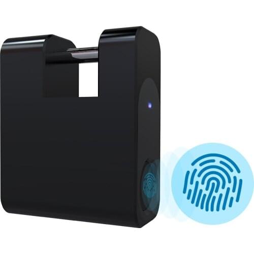 Fingerprint Padlock 20 Sets Fingerprint Unlock USB Rechargeable Smart Keyless Fingerprint Lock Anti-Theft Home Security Lock