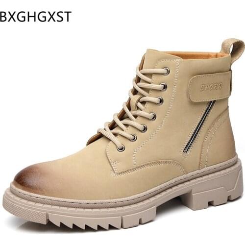 Ankle Boots Army Boots Mens Shoes Genuine Leather Desert Boots Men Casual Shoes for Men 2021 Luxury Brand Shoes Zapatos Hombre