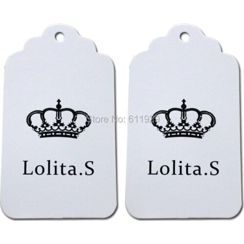 Customized shape cut cardboard hang tag/clothing shaped paper swing tags/labels/garment bag printed tags/round oval tags/logo