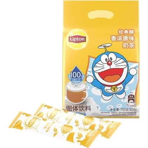 Free shipping 700 g T Lipton classic mellow and original milk tea powder instant bag