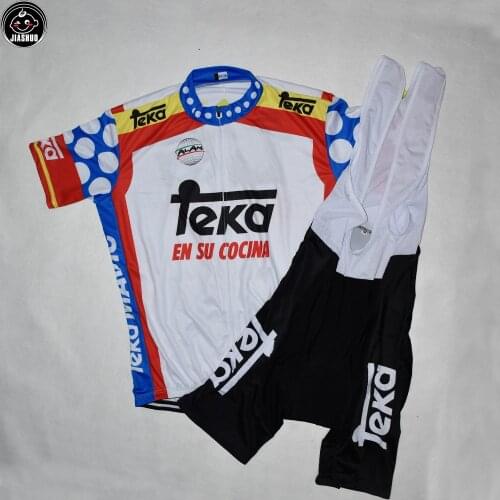 Multi Chooses Retro Classical Bike Team Pro Cycling Sets / Jersey / Bib Shorts Breathable Gel Pad JIASHUO