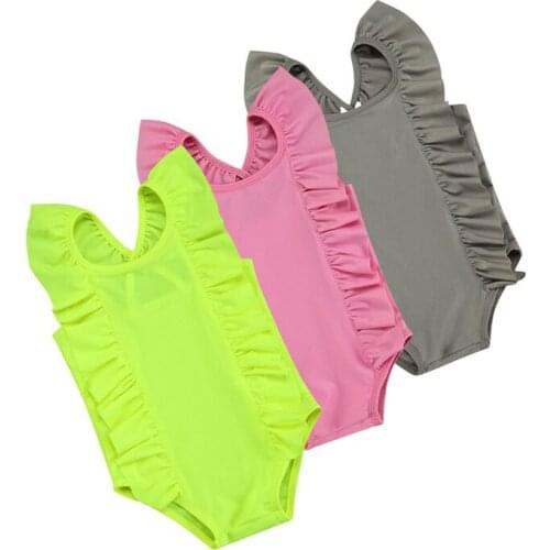 Pudcoco Swimwear Baby Girls Boys Newborn Infant Kids Toddler Summer Sleeveless Ruffles O-Neck Casual Fashion Romper Leotard