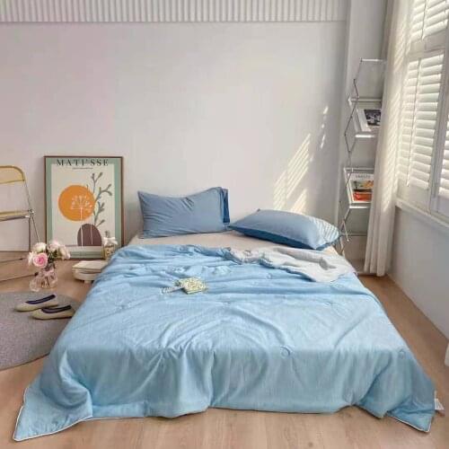 Summer Liang Bei Solid Color Sense of Ice Fiber Machine Washable Cool and Comfortable Summer Cool Air Conditioning Quilt