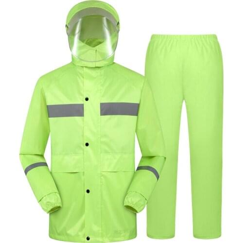 Men Rain Coat Rain Pants Outdoor Waterproof Motorcycle Women Breathable raincoat Impermeable Yagmurluk Erkek Rain Gear BE50rc