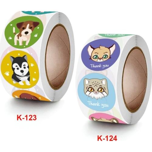 500pcs Cartoon Dog Reward Stickers Roll for Kids,Teacher Supplies for Classroom, Potty Training Stickers, Motivational Stickers