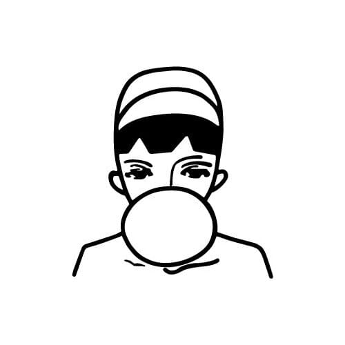 NEW Design Old School Style bubble gum hat BoyTemporary Tatoo Sticker Body Art Water Transfer fake tattoo for men women