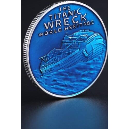 Titanic Silver Commemorative Coins Remeber Sinking of the British Titanic World Heritage Crafts Dream Boat Romatic Love Coins