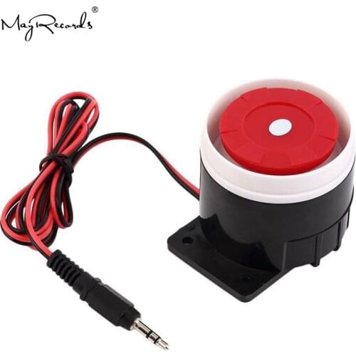 Wired Alarm Siren Horn 120db Indoor For Home Security Alarm System GSM alarm with 3.5mm Plug Connector