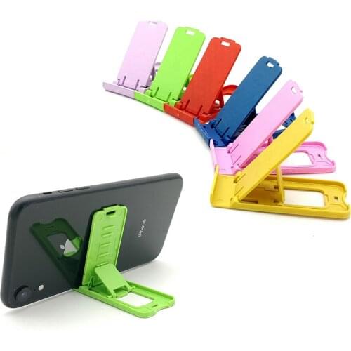 Universal Foldable Desk Phone Holder Mount Stand Mobile Phone Adjustable Desktop Holder Mini Folding Stand for iPhone Samsung