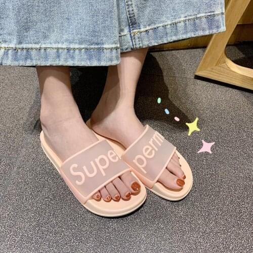 Koovan Womens Slippers 2020 Article Jelly Slippers Female Summer Ins Sweet Fairy Outer Wear Soft Field Beach Sandals Chic