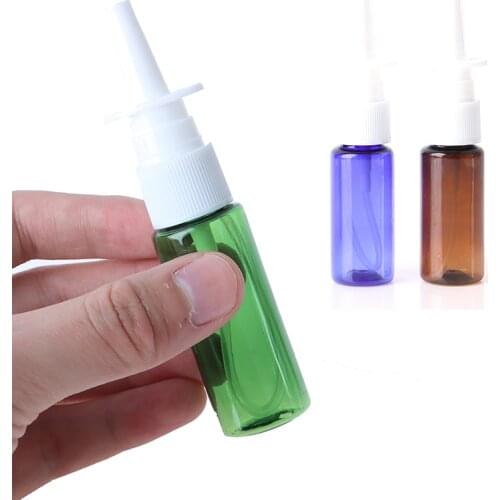 1pc 20ML Empty Bottle Plastic Nasal Spray Bottles Pump Sprayer Mist Nose Spray Refillable Bottles