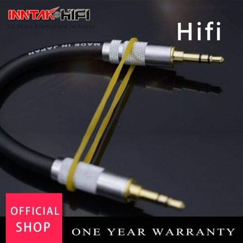 10CM 3.5mm Male to Male 4N OFC Audio Cable For Headphone amplifier