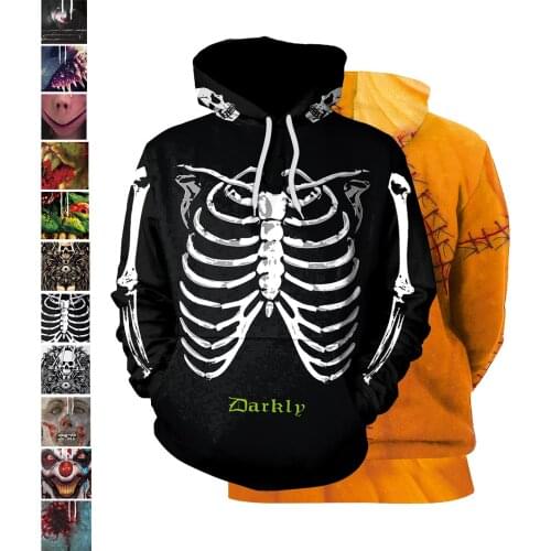 2020 3D Printed Hoodie Sweatshirts Horror TV Drama Pumpkin Fashion Casual Pullover Men Women Clown Halloween Streetwear Hoodies