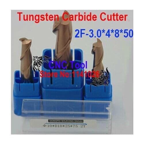 2F-3.0*4*8*50,HRC60,carbide end mills,Carbide Square Flatted End Mill , the lathe tool,boring bar,cnc,machine
