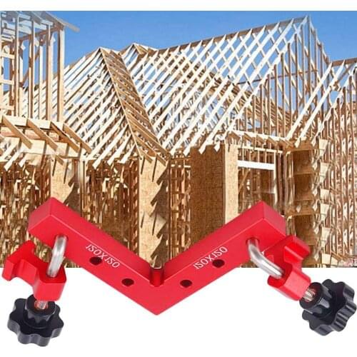 6Pcs/set Woodworking Right Angle Positioning Clamps Aluminium Corner Tools Auxiliary Ruler Positioner Corner Clamping Alloy E2V5