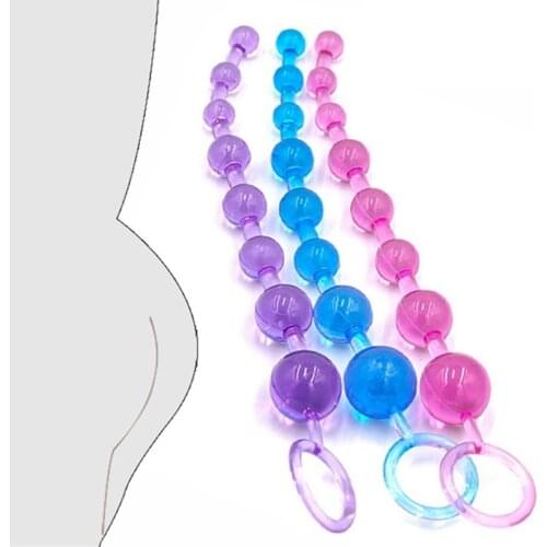 Anal Stimulator Ball Beads Butt Plug Masturbation Adult Sex Toys Products for Women Men Gay Couple Anal Plug Silicon