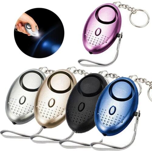 Self Defense Alarm Girl Women Security Protect Alert Personal Safety Loud Scream Egg Shaped Emergency Alarm Keychain