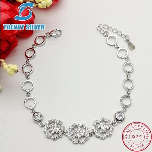 925 sterling silver with zirconia braceles bracelet for woman gifts for women femme jewelry jewellery luxury fashion lucky love