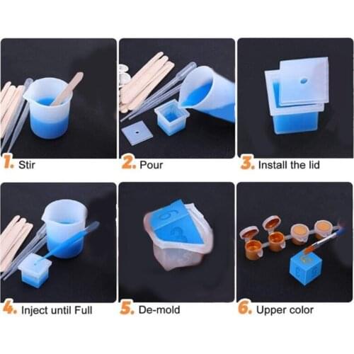 15 Shapes Irregular Dice Epoxy Resin Mold Multi-spec Digital Game Silicone Mould DIY Crafts Casting Tools