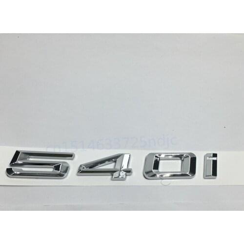 Car-styling Trunk Lid Rear Emblem Badge Chrome Letters 540i for BMW 5-Series E60 E61 F10 F11