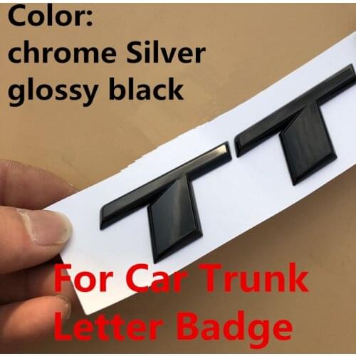 Letter Number Emblem for Audi S3 S4 S5 S6 S7 S8 RS3 RS4 RS5 RS6 RS7 RSQ3 RSQ5 RSQ7 TTS TTRS V8T Car Styling Trunk Badge Sticker