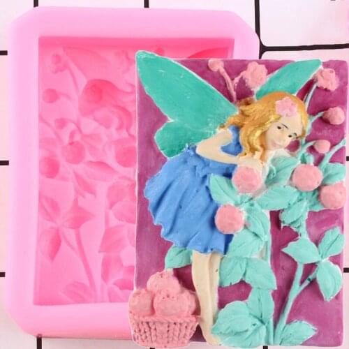 Angel Silicone Mold 3D Craft Soap Molds Candy Resin Mould Fondant Cake Decorating Tools Chocolate Gumpaste Moulds