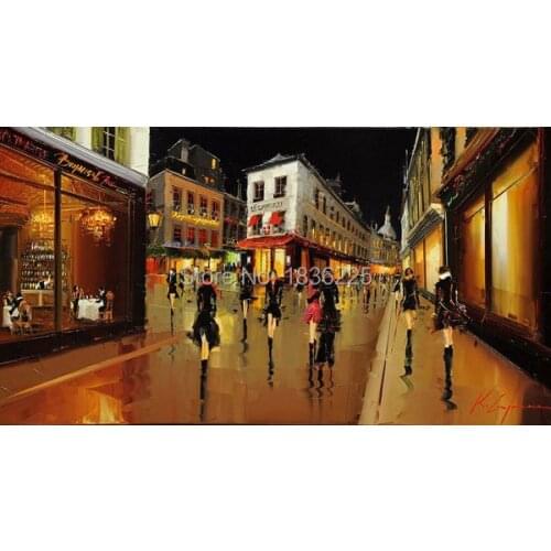 New York City Picture Canvas Painting 100% Handpainted American Style Modern Abstract Oil Painting On Canvas Wall Art Gift