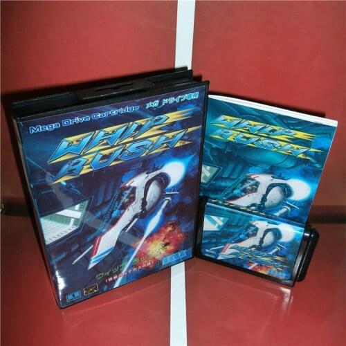 MD games card - Whip Rush Japan Cover with Box and Manual for MD MegaDrive Genesis Video Game Console 16 bit MD card