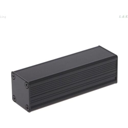 New DIY Extruded Electronic Project Aluminum Enclosure Case Black 80x25x25mm