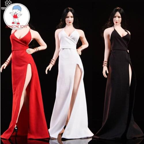 WOOM TOYS C1901 1/6 Scale Ada Wong Dress Sexy Female Evening Dress for 12Inches Action Figure Clothes
