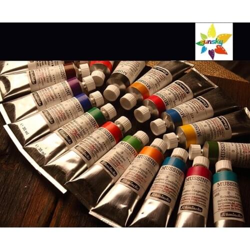 Original Schmincke Mussini series Classical painting Oil color even and delicate Tubular 35 ml single 101 colors Self selected