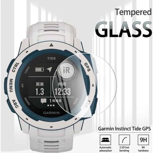 Garmin Instinct Tide Tempered Glass Screen Protector For Garmin Instinct Tide GPS Smart Watch Explosion-proof Transparent Film