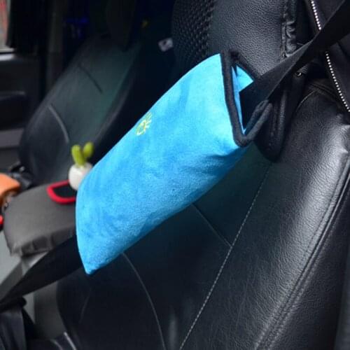 Car seat belt child protection shoulder pad for Suzuki Swift SX4 Mitsubishi ASX Lancer Outlander Pajero Hyundai Solaris ix35 i30