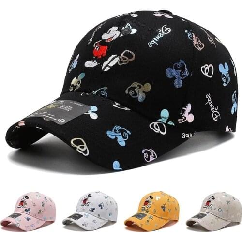NEW Disney plus Mickey Mouse Hat Boys Girl Caps Minnie Mouse Anime Woman Man Adult Baseball Caps Adjustable kids brithday gifts