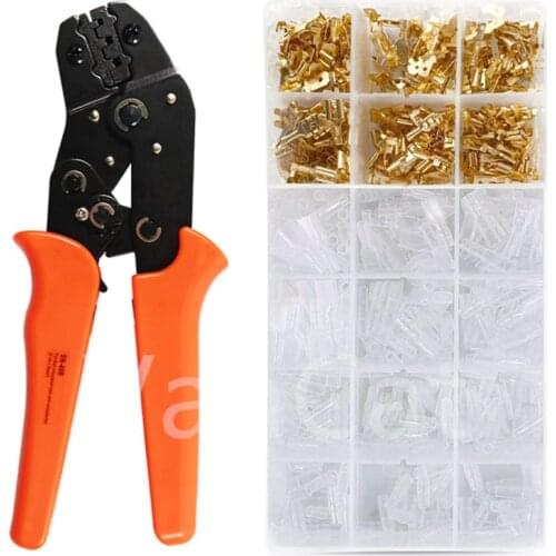 SN-48B Crimping Tool Set 300pcs 2.8/4.8/6.3 Plug Terminal Crimper Plier Kit Wire 0.5-1.5mm AWG 20-12 Hand Tool