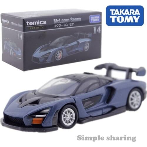 Takara Tomy Tomica Premium 14 McLaren Senna Scale 1/62 Hot Kids Toys Pop Miniature Diecast Metal Car Model For Children