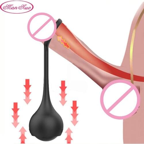 Man Nuo Penis Dumbbell Male Enhancement Device Cockring Sleeve Silicone Cock Exerciserball Strong Penis Trainer Sex Toys For Men