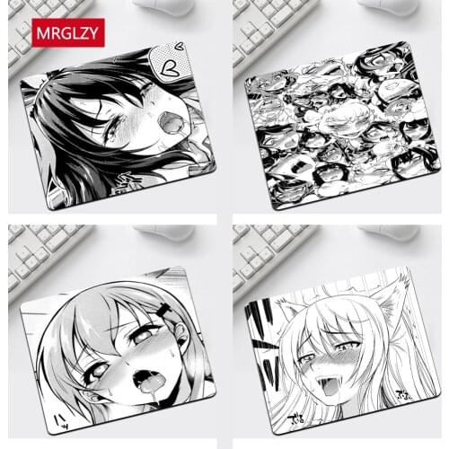 Anime Girl Japan Manga Face Unique Desktop Pad Game Mousepad Top Selling Wholesale Gaming Pad Mouse 22x18cm Anime Mouse Pad