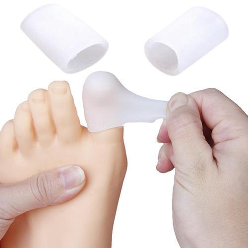 1 Pair of Silicone Footcare Protective Toe Caps to Prevent Blisters Corns Silicone Toe Gel Protector Sleeve Tubes