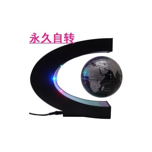 10 pieces modern home decoration office C shape Magnetic Levitation Floating Globe World Map with LED Lights
