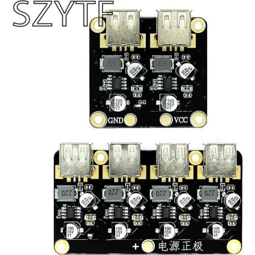 4-channel fast charging module 12V24V to QC3.0 fast charging Single USB mobile phone charging board